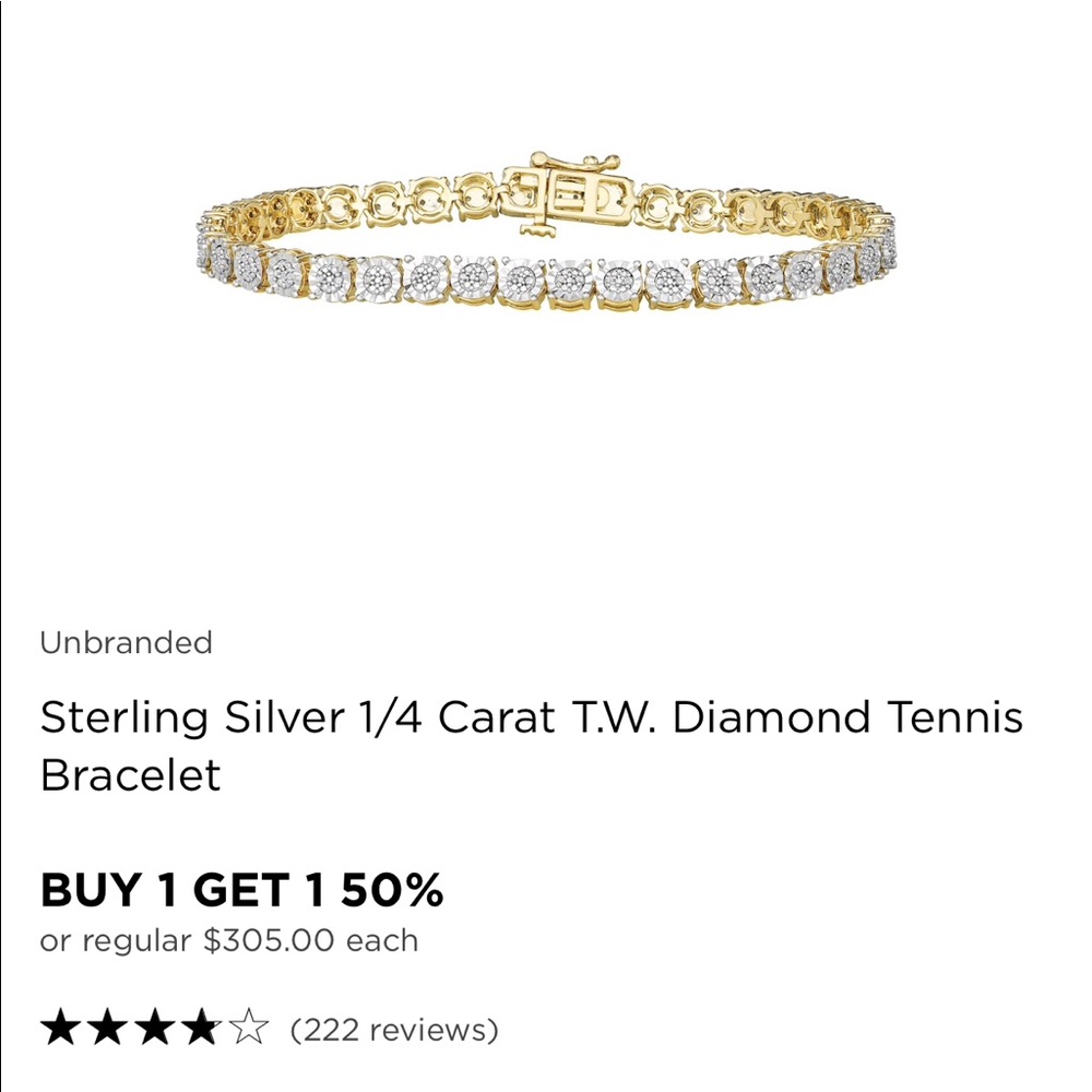 Diamond Tennis Bracelet NWT